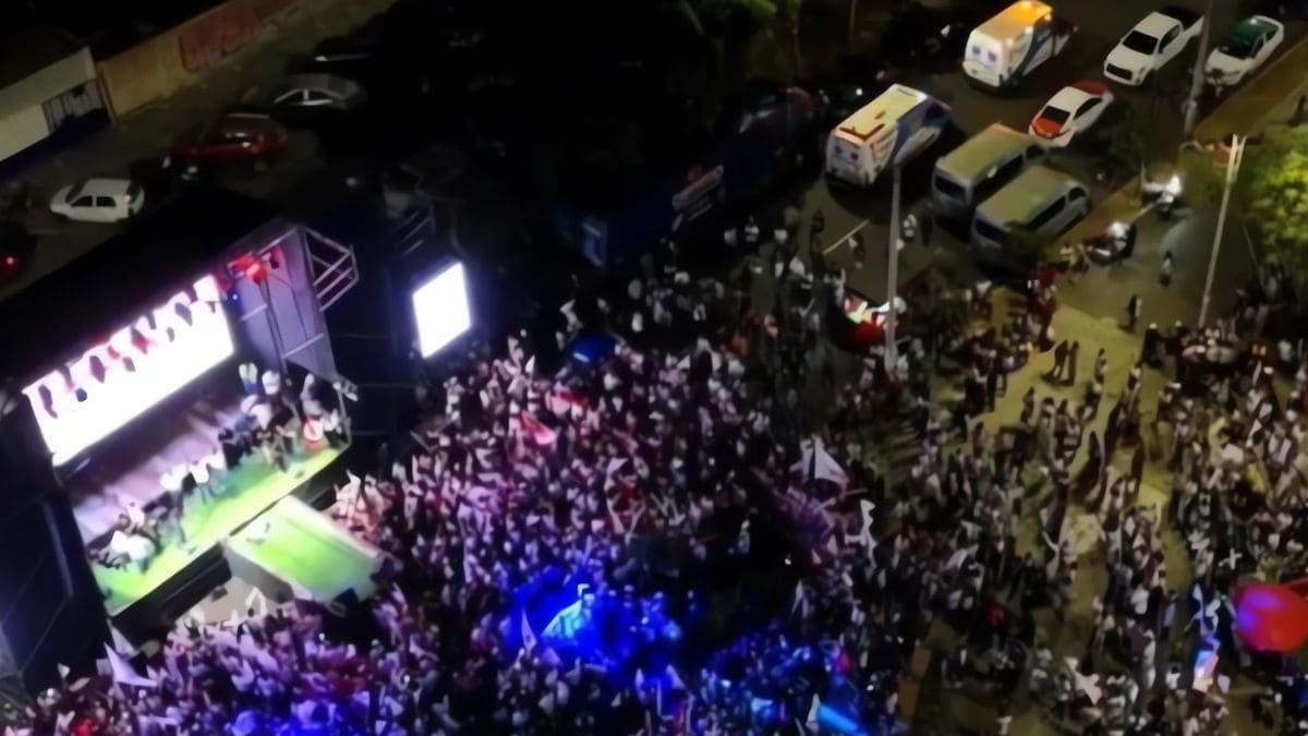 Poca gente en el mitin, poco impacto en las redes